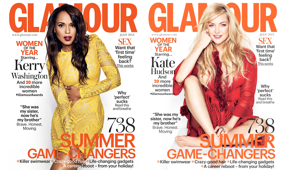 Kerry Washington & Kate Hudson by Matthias Vriens-Mcgrath for Glamour UK