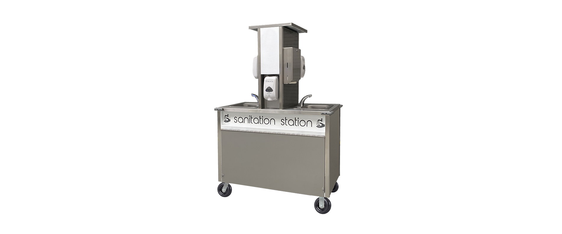 Sanitation Station Set Cart Unbranded