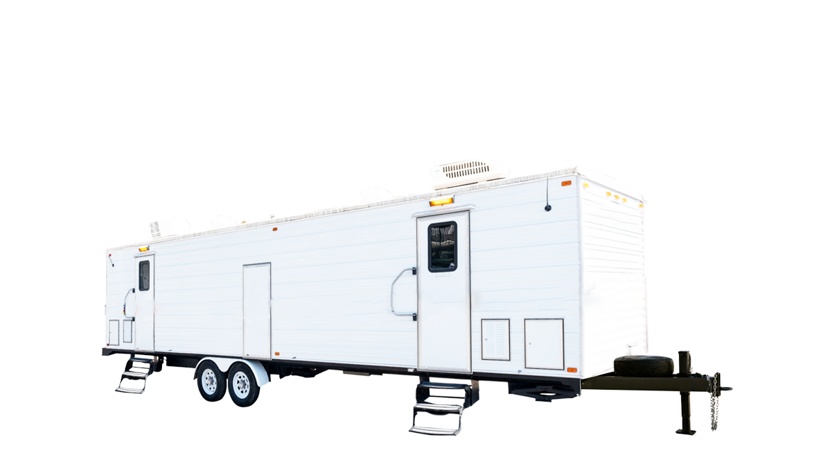 2K 38ft Luxury 2 Room Trailer Exterior