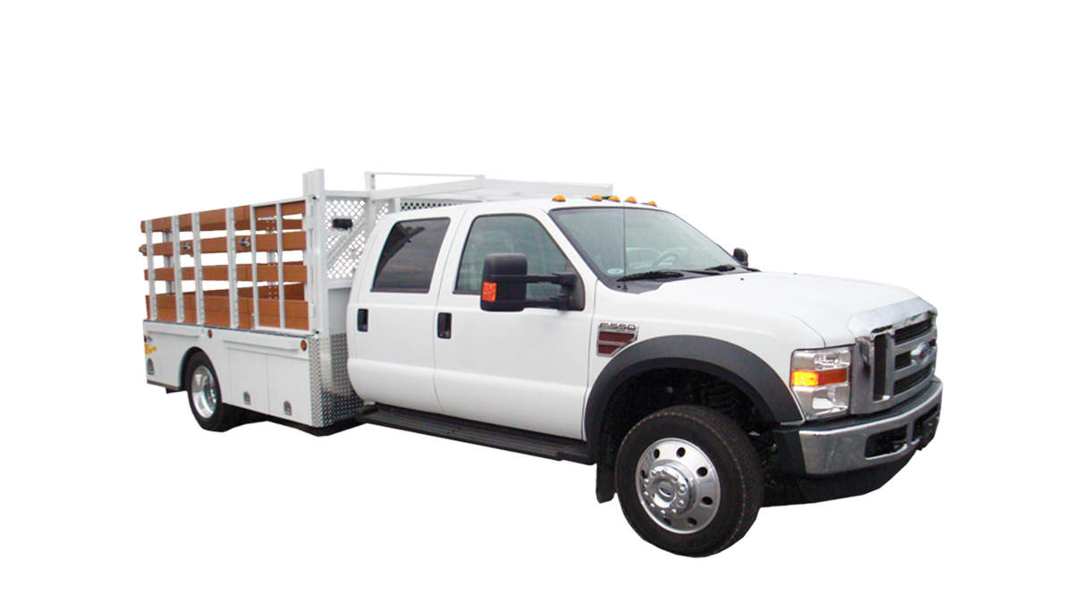 F550 Stake Bed Exterior